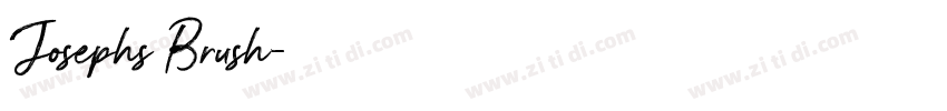 Josephs Brush字体转换